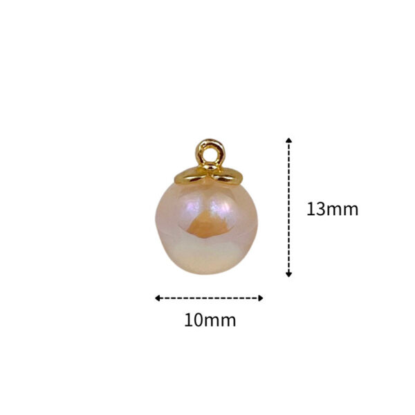 Baroque Pearl Shaped Metal Buttons for Chiffon Shirts Blouses 10pcs - Image 6