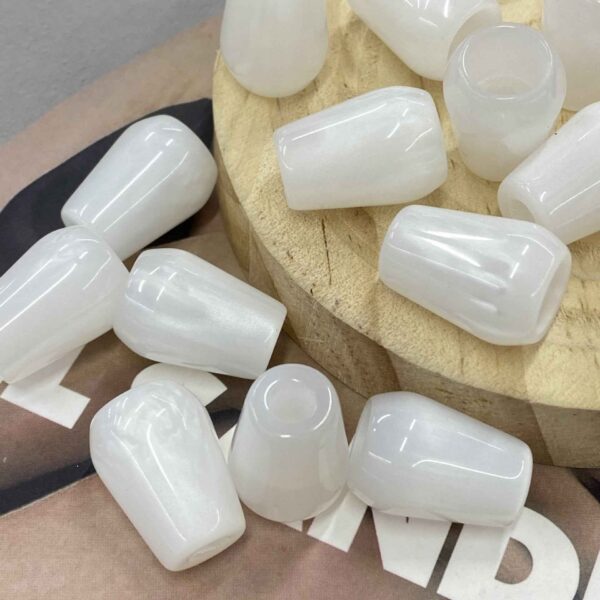 20mm Resin Single-Hole Bell Cord Buttons for Hoodies Coats 30 Pack