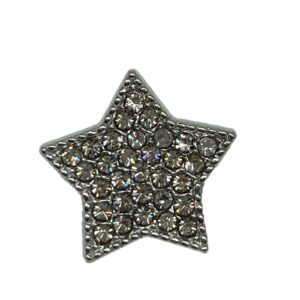 15MM Starry Night Allure Full Diamond Star Metal Sew-On Buttons 50pcs