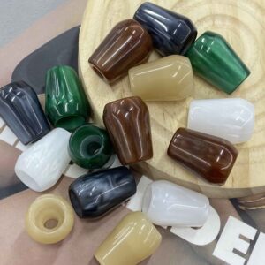 20mm Resin Single-Hole Bell Cord Buttons for Hoodies Coats 30 Pack