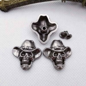 Vintage Punk Skull Rivets - Gothic Motorcycle Clothing Studs 20pcs