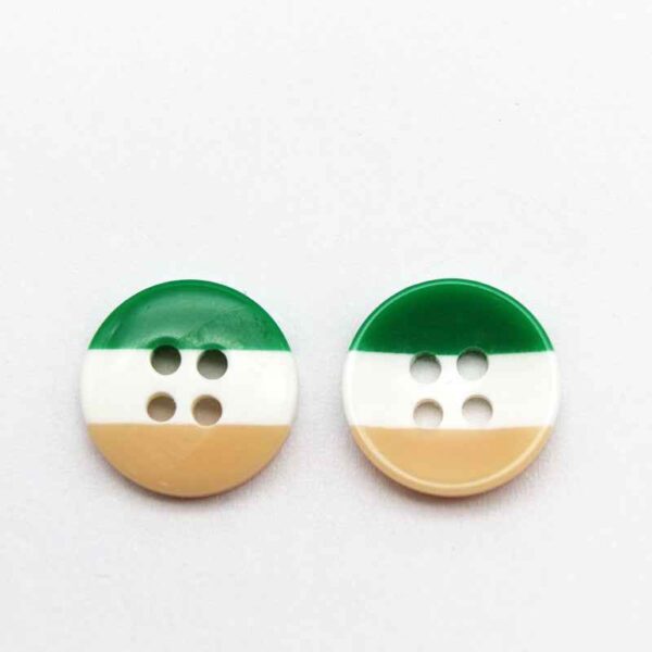 11.5/15mm Round Rainbow Striped Resin Buttons for Baby Clothing 100pcs