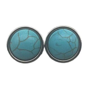 27L/33L Vintage Natural Stone Metal Sewing Buttons 50pcs