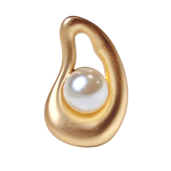 23mm Avocado Pearl Hollow Metal Shank Button 12pcs - Image 3