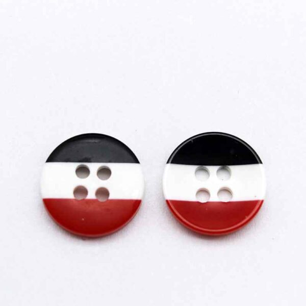 11.5/15mm Round Rainbow Striped Resin Buttons for Baby Clothing 100pcs