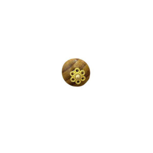 10mm Chinese Ethnic Hanfu Qipao Flat Round Wooden Buttons 20pcs