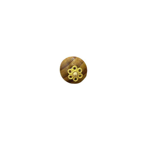 10mm Chinese Ethnic Hanfu Qipao Flat Round Wooden Buttons 20pcs