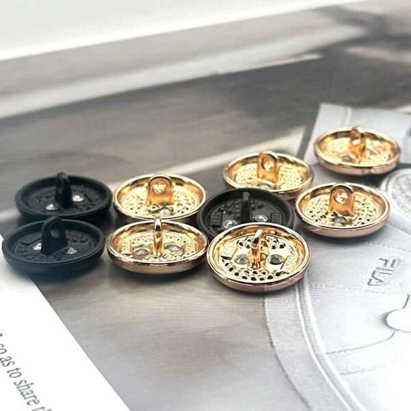 28L/36L/40L Round Two-Tone Metal Shank Sewing Buttons 10pcs