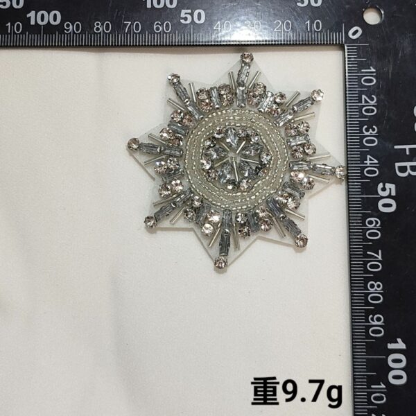 College-Style Octagonal Badge Embroidered Patches for Clothing 6 Pack - Image 2