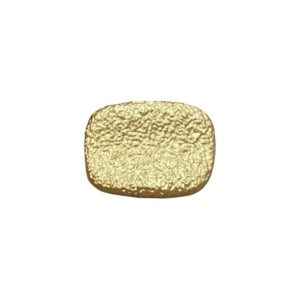 Gold Silver Rectangular Pleated Metal Shank Buttons for Clothing 20pcs