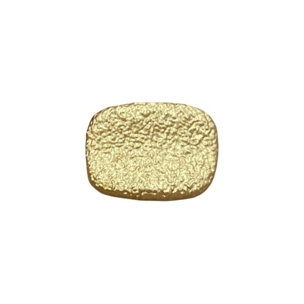Gold Silver Rectangular Pleated Metal Shank Buttons for Clothing 20pcs