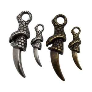 Vintage Antique Silver Bronze Alloy Claw Gothic Punk Pendant 16 Pack