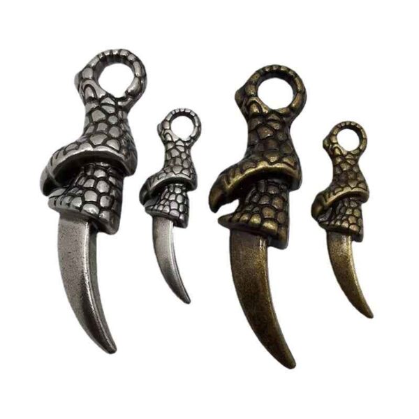 Vintage Antique Silver Bronze Alloy Claw Gothic Punk Pendant 16 Pack