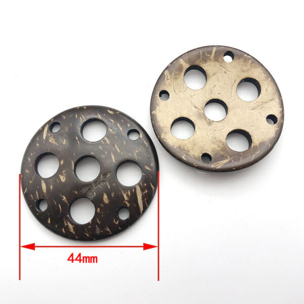 Vintage Flower Frog Coconut Shell DIY Craft Decorative Buttons 10pcs - Image 8