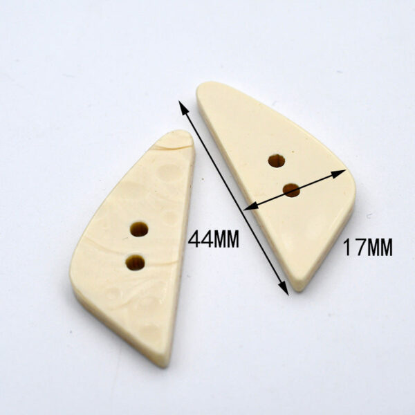 Irregular Beige Marble Resin Decorative Buttons for Women 48 Pack - Image 8