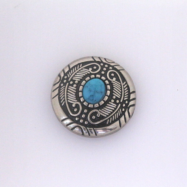 Turquoise Metal Stud Buttons for Belts Bag Clothing 50 Pack(10 Styles) - Image 13