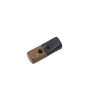 40mm Brown Black Striped Resin Toggle Button for Coats and Jackets 20pcs