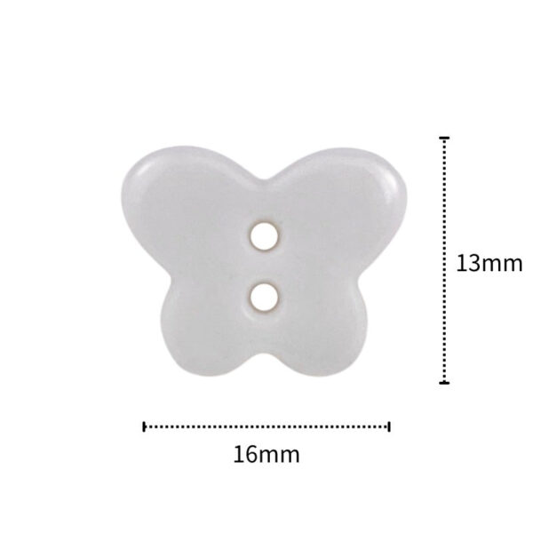 Butterfly Ceramic Buttons Perfect for Kids’ Shirts & Knitwear 20pcs - Image 4