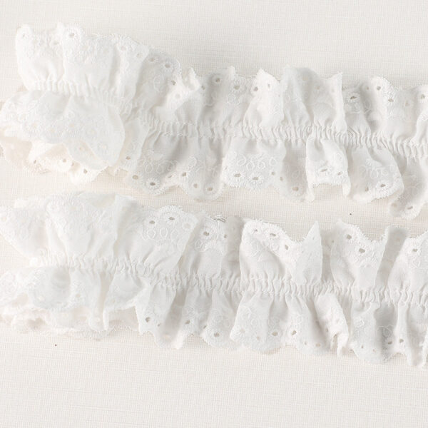 45/50mm 3D Double-Sided Cotton Pleated Lace Trim 5 Yards - Image 7