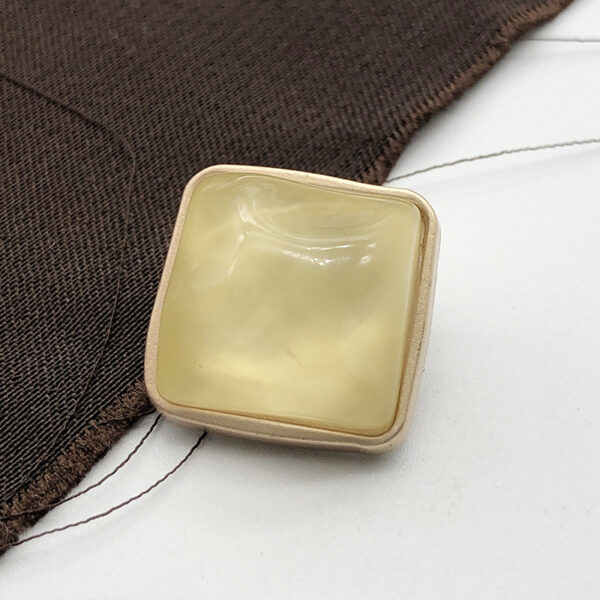 23mm Stone Square Women’s Wool Coat Metal Shank Button 12pcs - Image 7