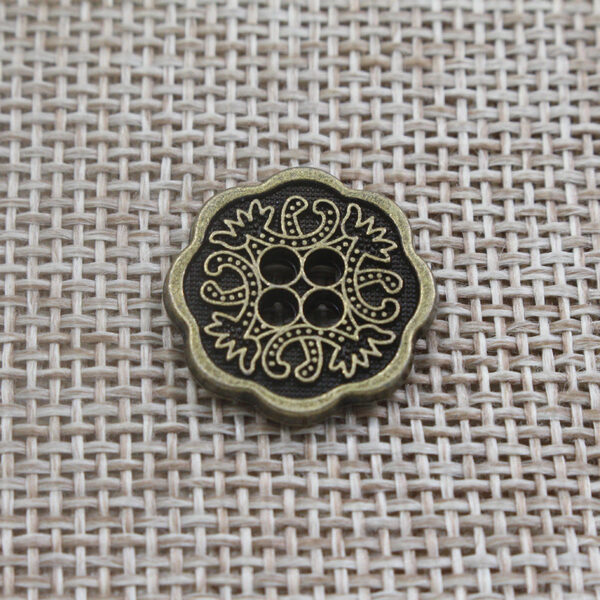 Vintage Floral 4 Holes Alloy Buttons for Clothing and Knitwear 315pcs - Image 7