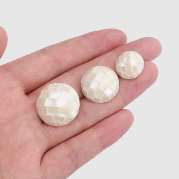 Premium Genuine Japanese White Butterfly Shell Buttons 10pcs