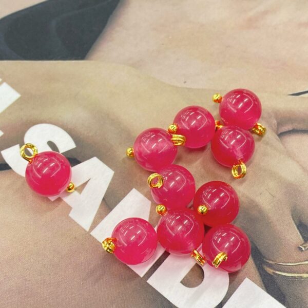 10mm Chinese Style Natural Jade Stone Buttons 20pcs - Image 14