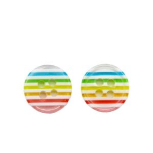 12mm Candy Color Resin Buttons for Kids' Shirts 100pcs