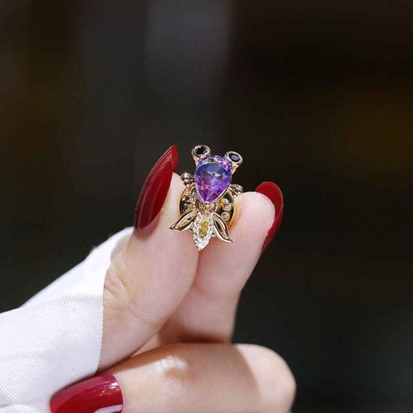 Gradient Zircon Goldfish Brooch – Sparkling Fish Pin 2pcs