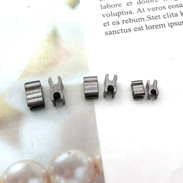 #5 Zipper Repair Kit Metal Head Sliders Retainer Insertion Pin 80 Pack - Image 19