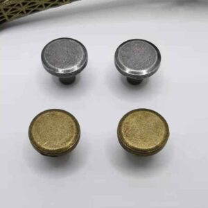 10MM Silver Bronze Flat Head Screw Rivets for Leather Craft 50 Pack