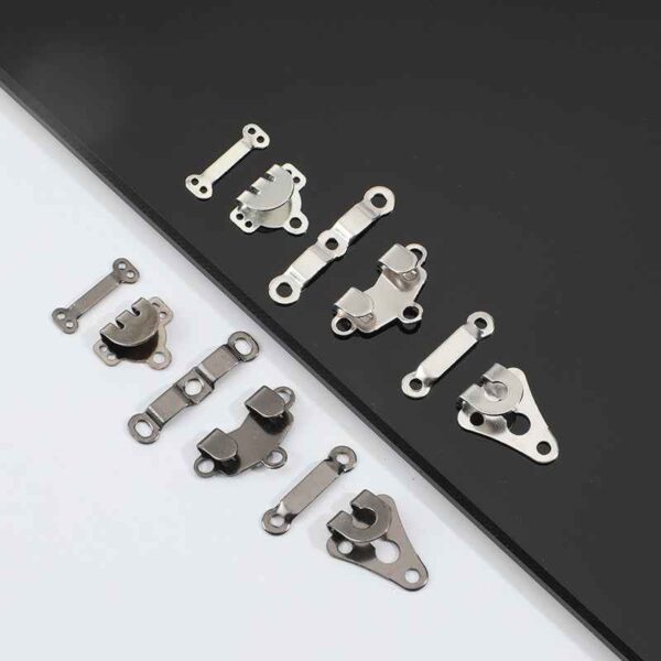 Metal Trouser Hooks Fasteners for Suit Pants 20 Pack(2 Colors)