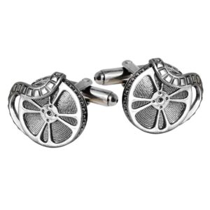 22x18mm Vintage Film Projector Cufflinks – Antique Silver