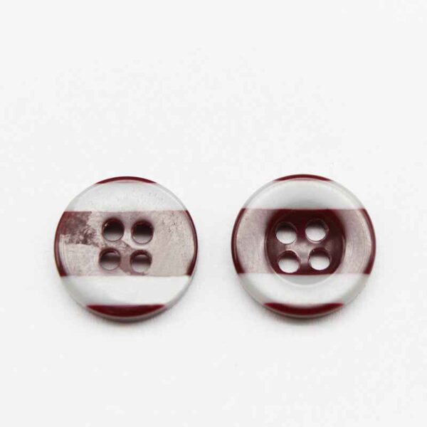 Rainbow Striped Round 4-Hole Resin Buttons for Kids' Crafts 100pcs