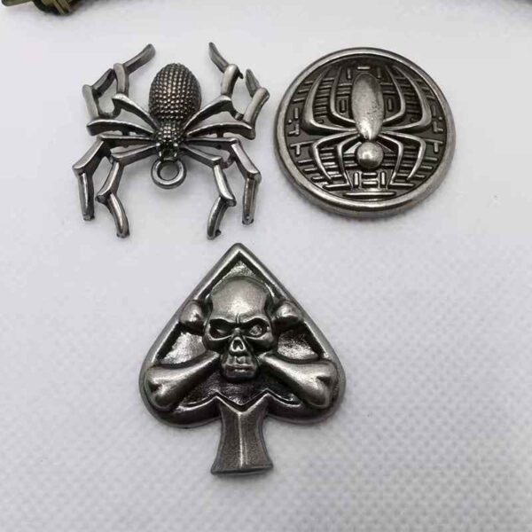 Vintage Silver Punk Spider Claw Rivets Stud Button 18 Pack(3 Styles)