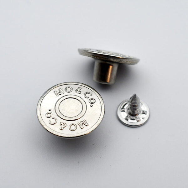 Hollow Round Metal Shank Stud Buttons for Denim Clothing 21 Pack - Image 18