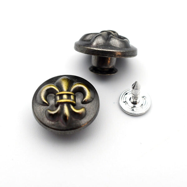 Hollow Round Metal Shank Stud Buttons for Denim Clothing 21 Pack - Image 15