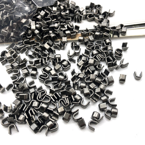 #5 Zipper Repair Kit Metal Head Sliders Retainer Insertion Pin 80 Pack - Image 15