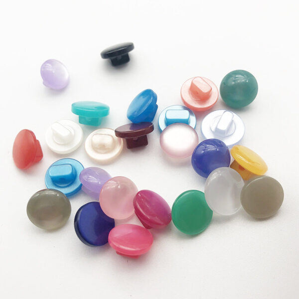 10mm Resin Pearlized Shank Buttons for Kids' Cardigans 120 Pack - Image 2