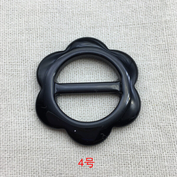 25mm Adjustable Flower Resin Buckle Button for T-Shirts Scarves 10pcs - Image 7