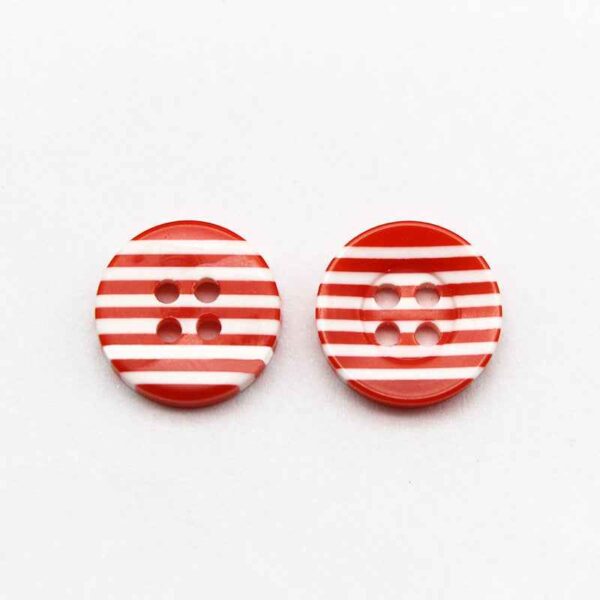 11.5mm Colorful Resin Striped Buttons for School Uniforms 980 Pack