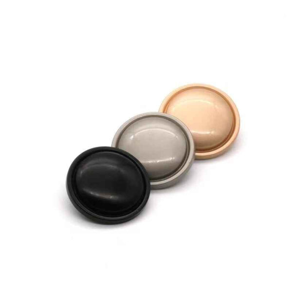 1 Inch Round Thin Edge Metal Shank Buttons for Sewing 20pcs