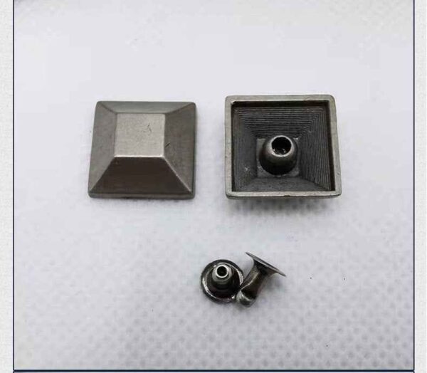 8/10/15MM Vintage Silver Flat Top Pyramid Studs – Alloy Rivets 30 Pack