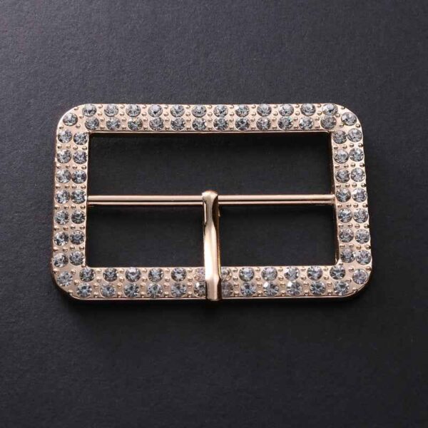 Alloy Crystal-Studded Square Buckles Belt Adjusters 10 Pack(2 Colors)