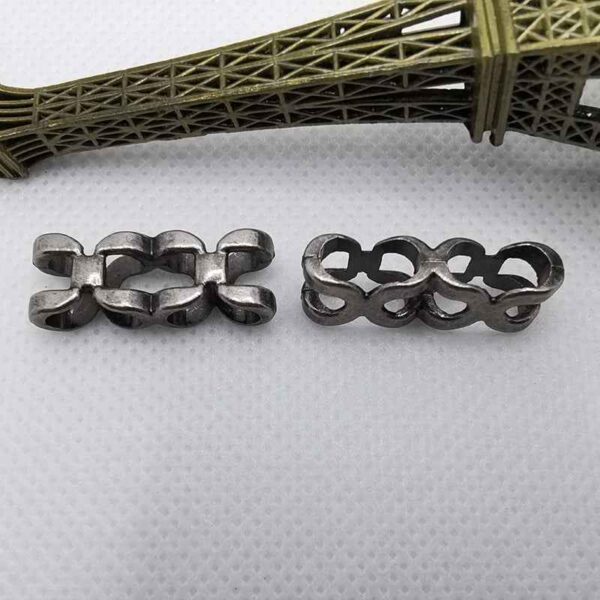 Vintage Silver Black Zinc Alloy Phone Lanyard Clips Cord Locks 70 Pack