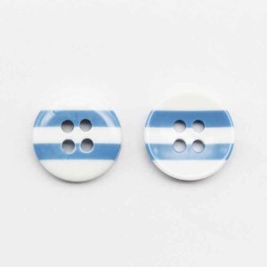 12.5mm Round 4-Hole Striped Resin Buttons for Children Clothing 100pcs