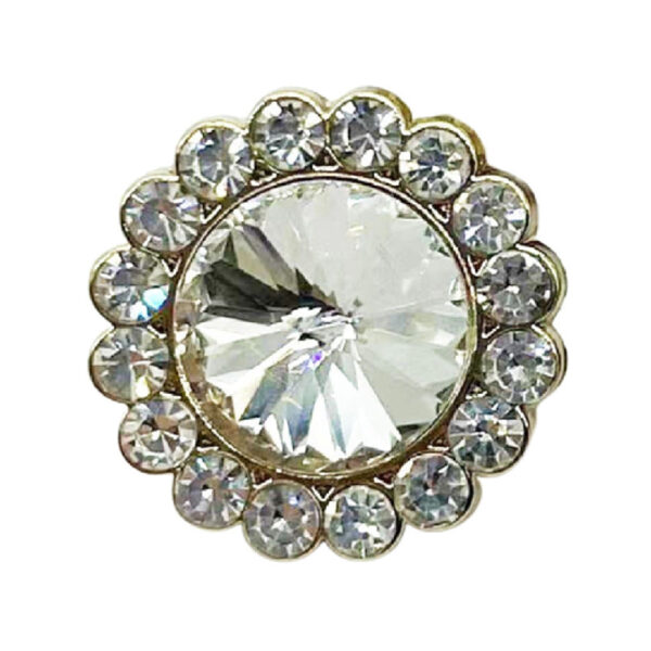Luxe Rhinestone Flower Metal Button for Women’s Sweaters Coats 10pcs - Image 7