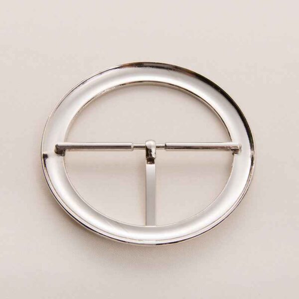 62mm Gold Silver Oversized Thickened Round Belt Buckle 20 Pack