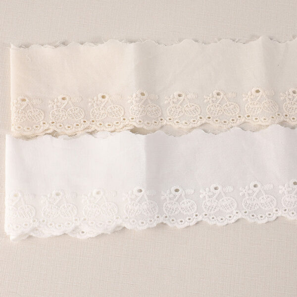 60mm Cherry Cotton Lace Trim for Clothing Hems 16 Yards - Image 2