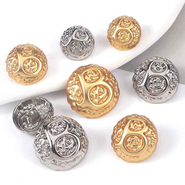 24L/28L/32L/36L Domed Letter "B"Metal Shank Buttons 20pcs